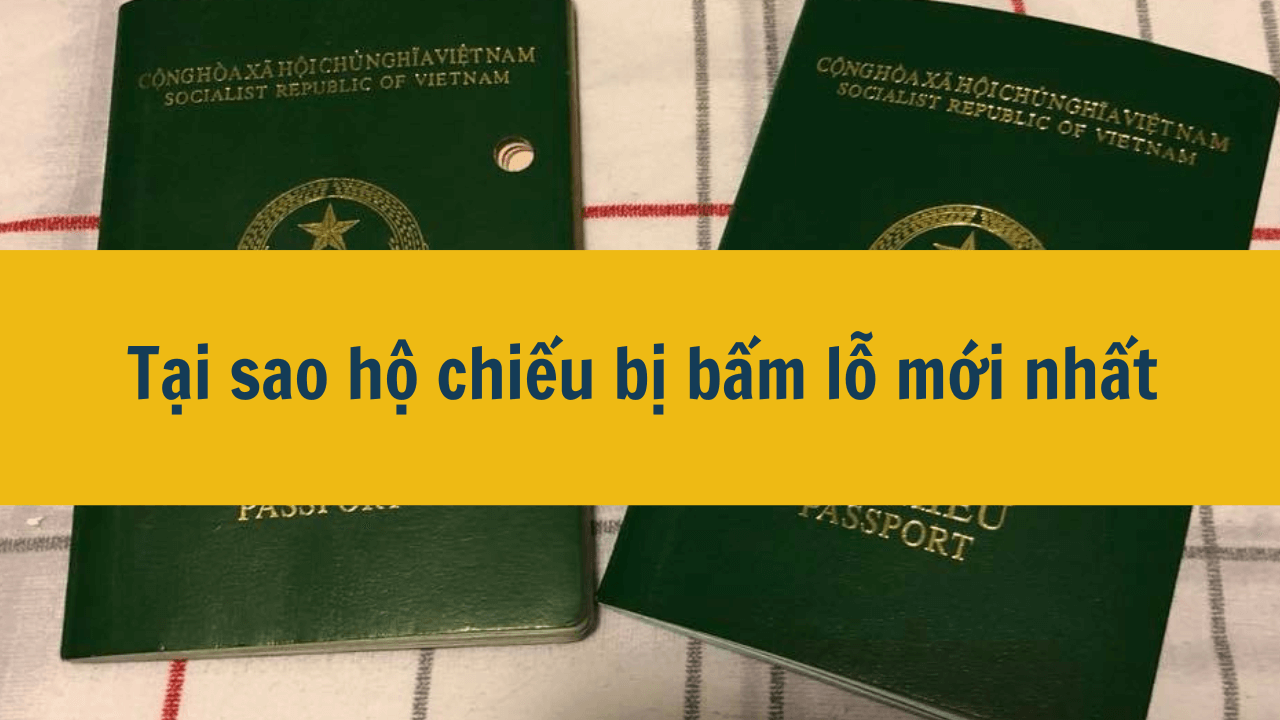 Tại sao hộ chiếu bị bấm lỗ mới nhất