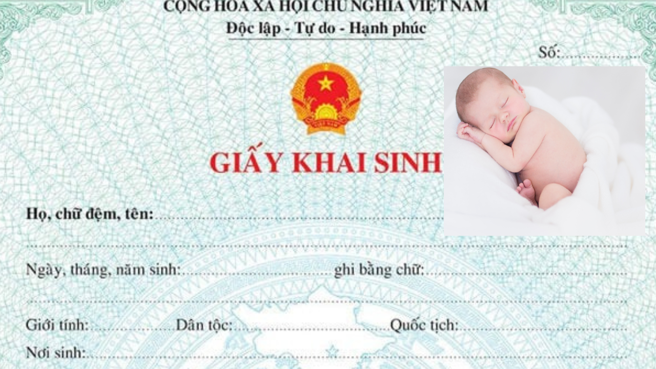 Thủ tục làm giấy khai sinh cho con mới nhất 2025