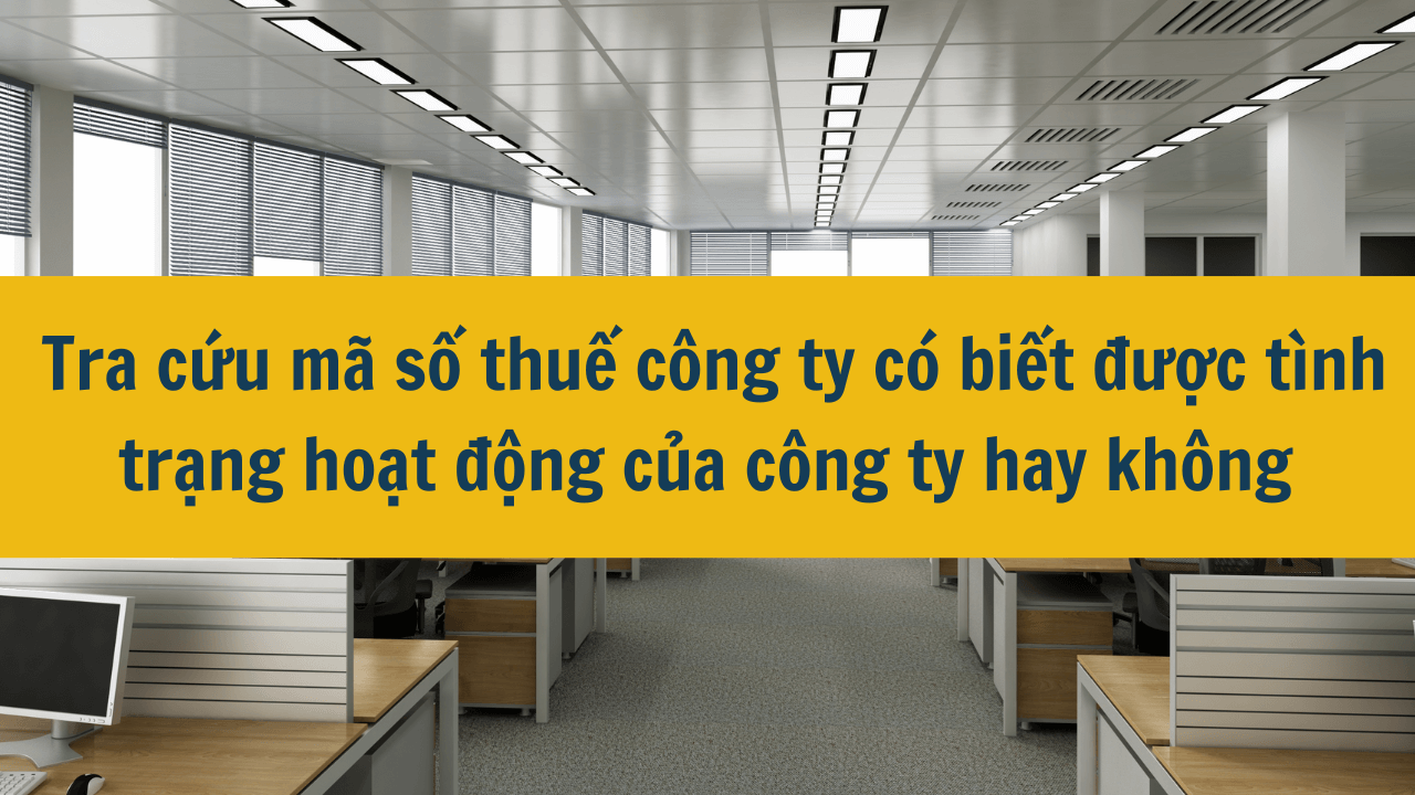 Tra cứu mã số thuế công ty có biết được tình trạng hoạt động của công ty hay không