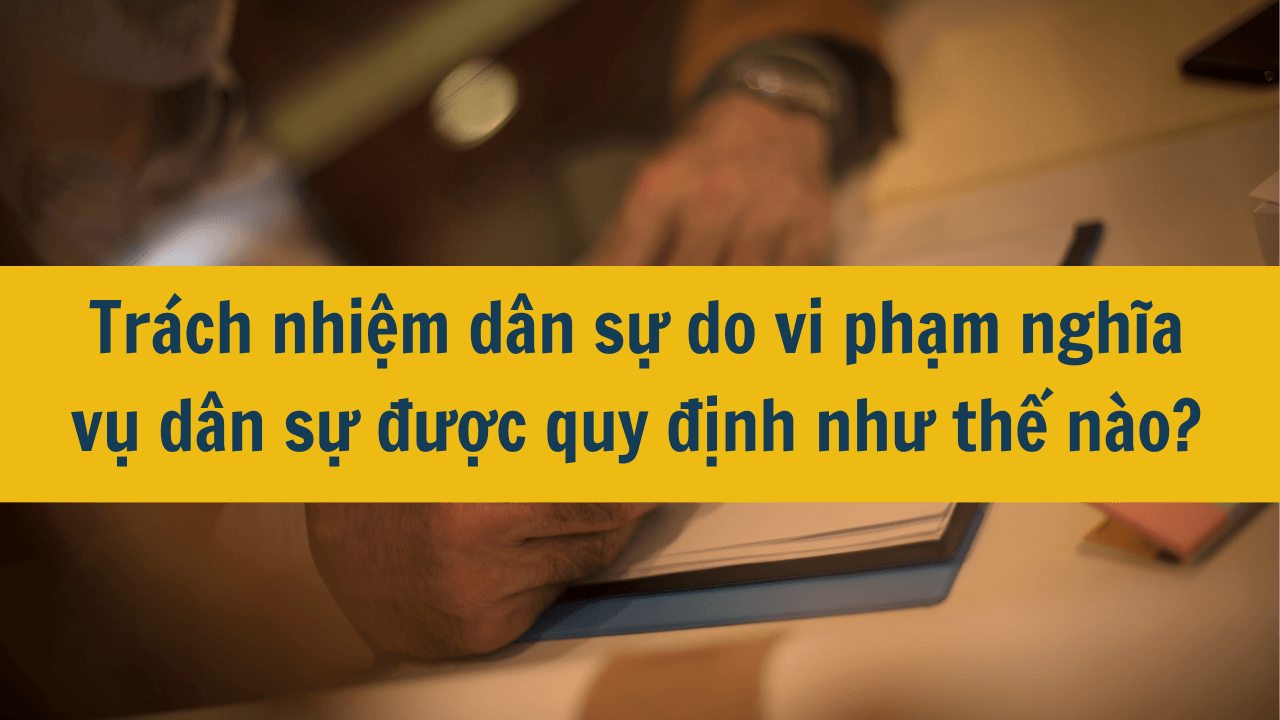 Trách nhiệm dân sự do vi phạm nghĩa vụ dân sự được quy định như thế nào?