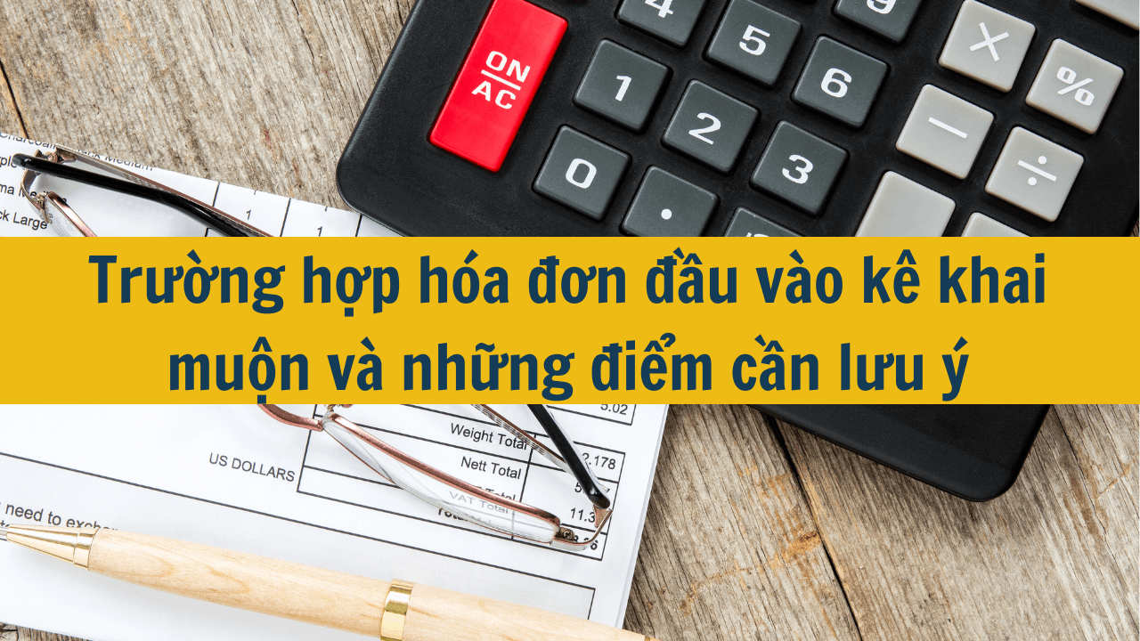 Trường hợp hóa đơn đầu vào kê khai muộn và những điểm cần lưu ý