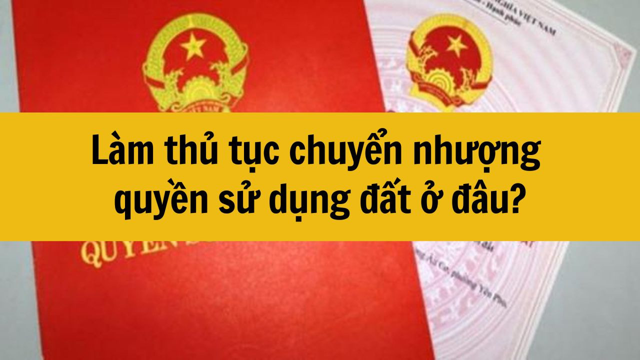 Làm thủ tục chuyển nhượng quyền sử dụng đất ở đâu?