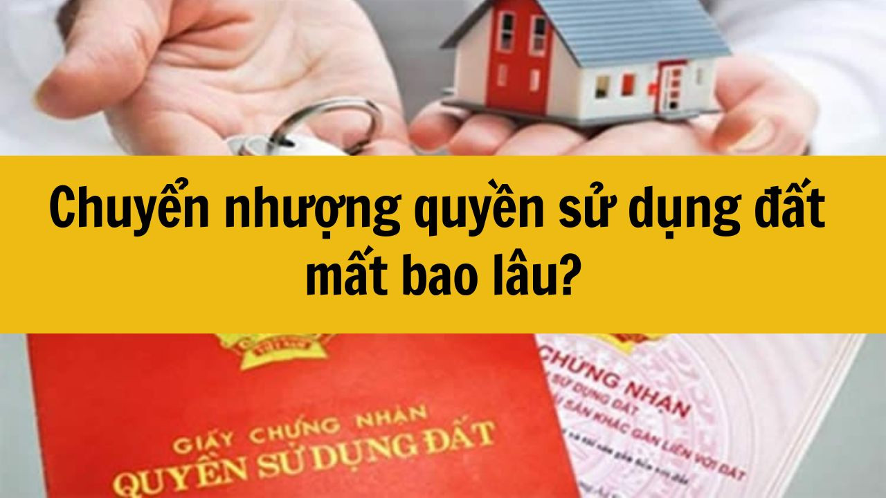 Chuyển nhượng quyền sử dụng đất mất bao lâu?