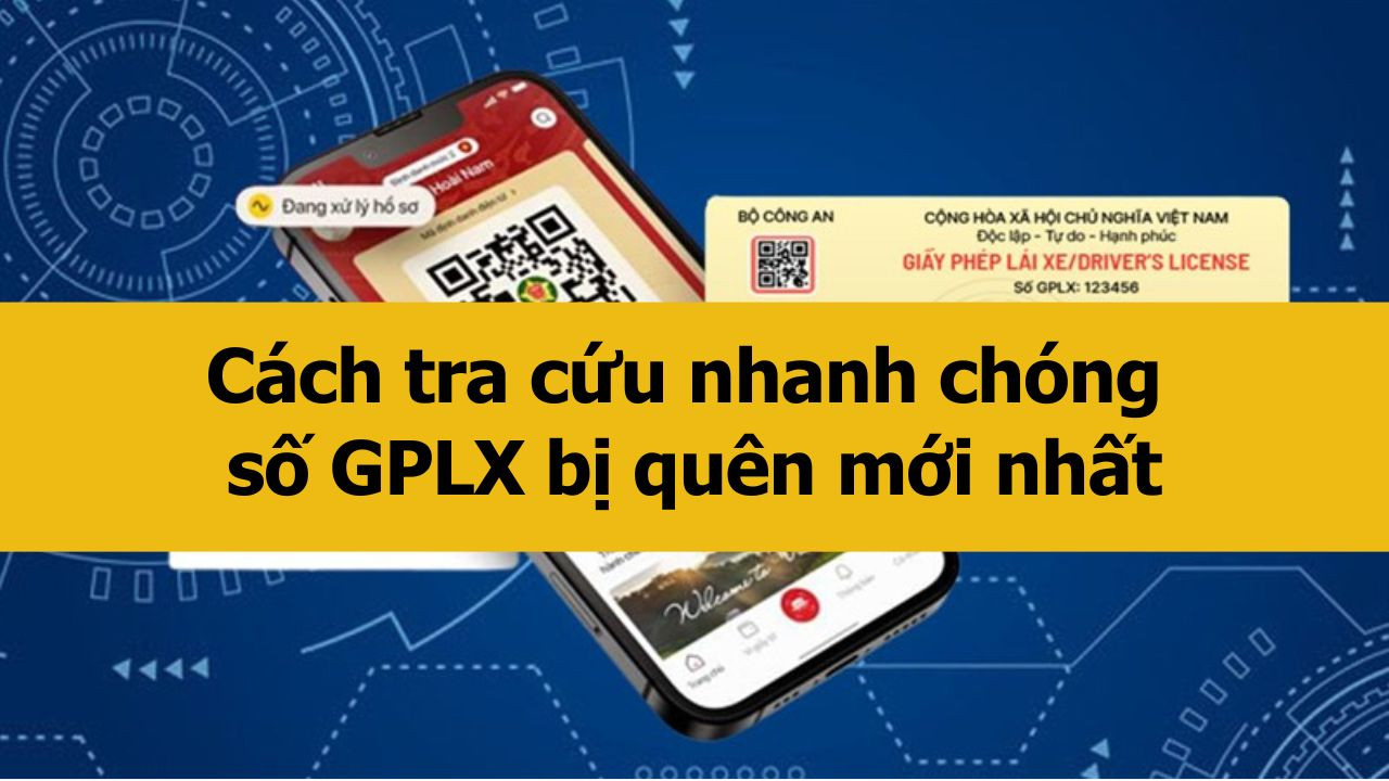 Cách tra cứu nhanh chóng số Giấy phép lái xe bị quên mới nhất 2025