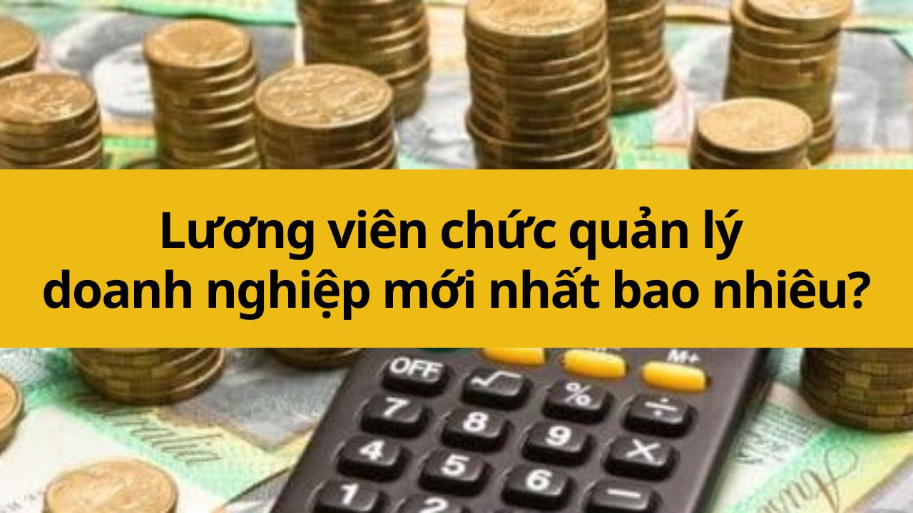 Lương viên chức quản lý doanh nghiệp mới nhất 2025 bao nhiêu?