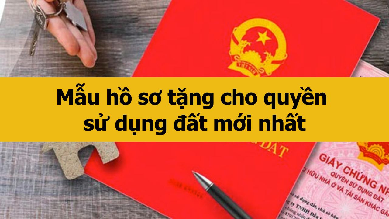 Mẫu hồ sơ tặng cho quyền sử dụng đất mới nhất 2025