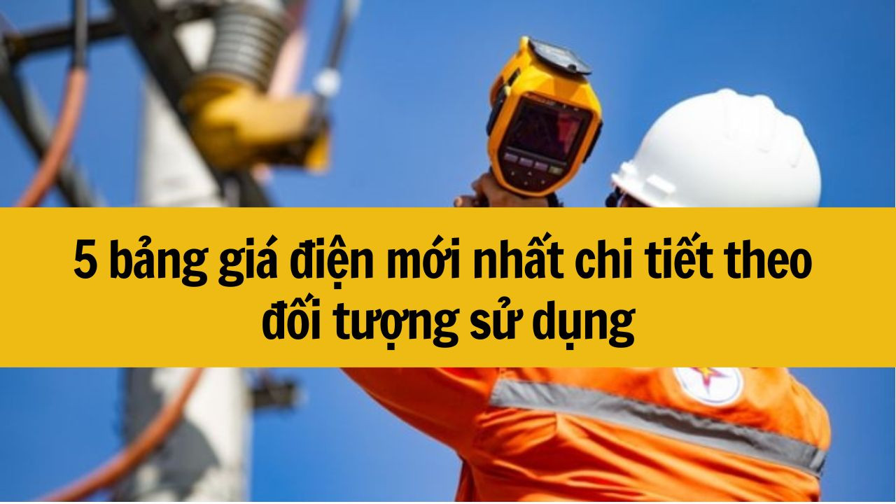 5 bảng gi&aacute; điện mới nhất 2025 chi tiết theo đối tượng sử dụng