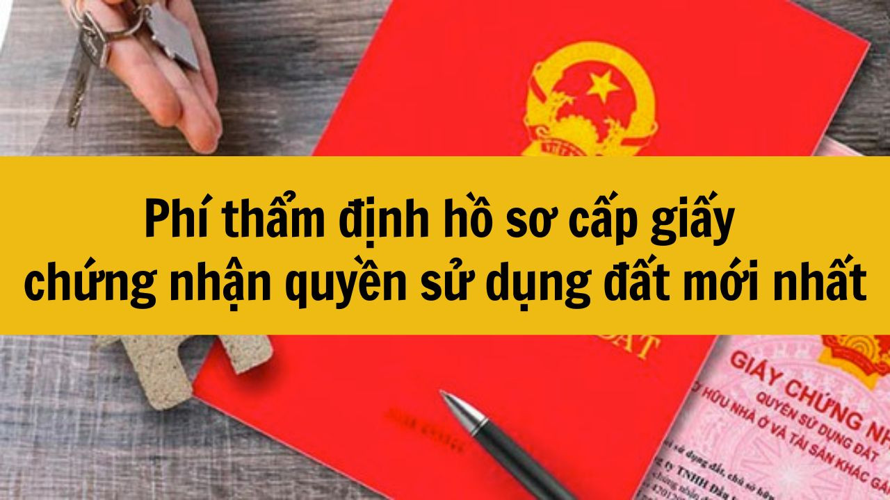 Phí thẩm định hồ sơ cấp giấy chứng nhận quyền sử dụng đất mới nhất 2025