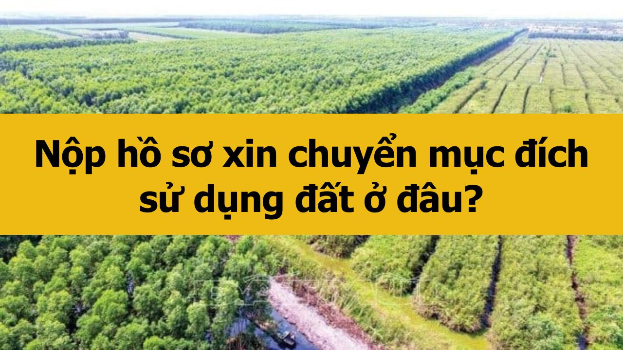 Nộp hồ sơ xin chuyển mục đích sử dụng đất ở đâu?