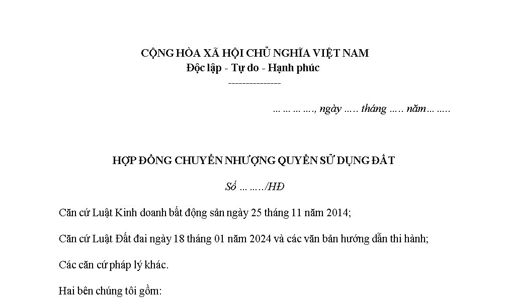 Hợp đồng chuyển nhượng quyền sử dụng đất có cần công chứng không?