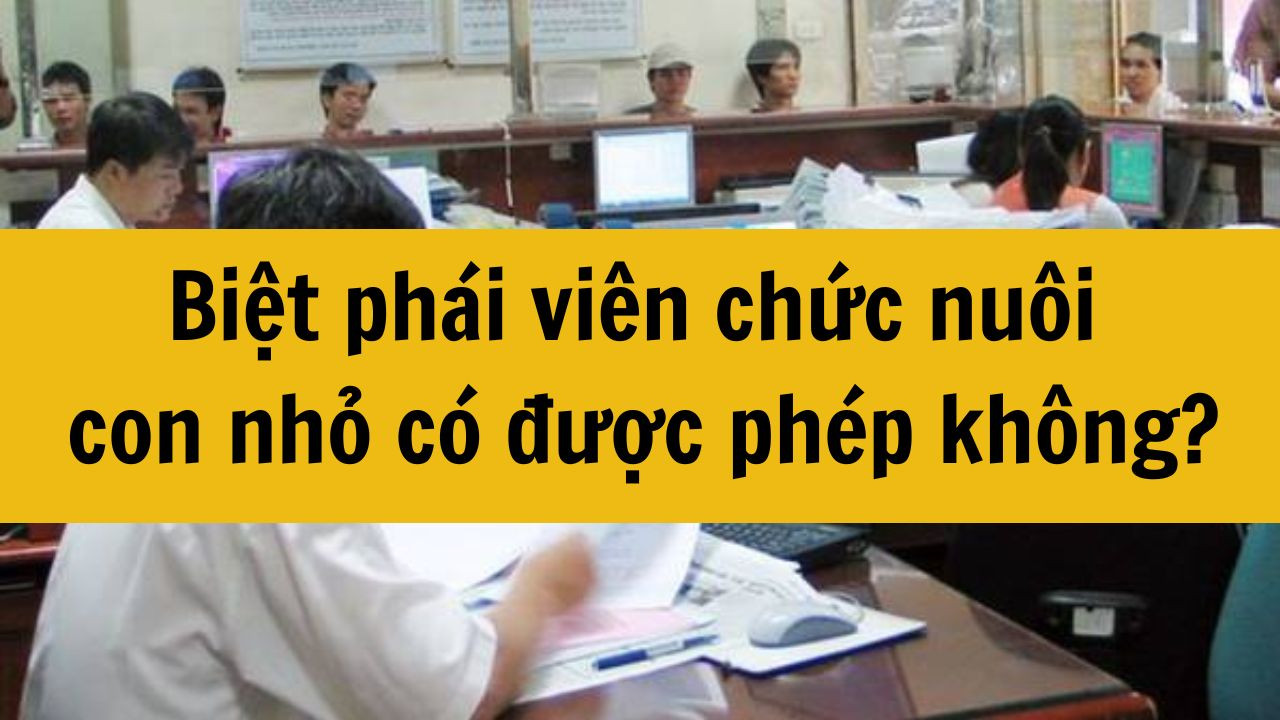 Biệt ph&aacute;i vi&ecirc;n chức nu&ocirc;i con nhỏ c&oacute; được ph&eacute;p kh&ocirc;ng?