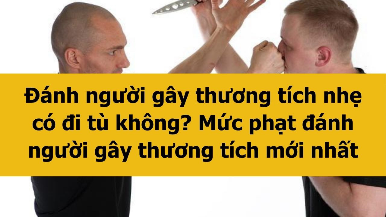 Đ&aacute;nh người g&acirc;y thương t&iacute;ch nhẹ c&oacute; đi t&ugrave; kh&ocirc;ng? Mức phạt đ&aacute;nh người g&acirc;y thương t&iacute;ch mới nhất 2025