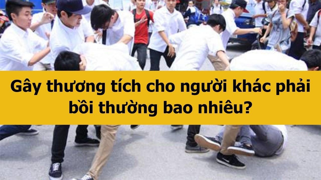 G&acirc;y thương t&iacute;ch cho người kh&aacute;c phải bồi thường bao nhi&ecirc;u?