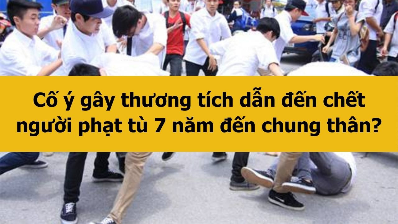 Cố &yacute; g&acirc;y thương t&iacute;ch dẫn đến chết người phạt t&ugrave; 7 năm đến chung th&acirc;n mới nhất 2025?