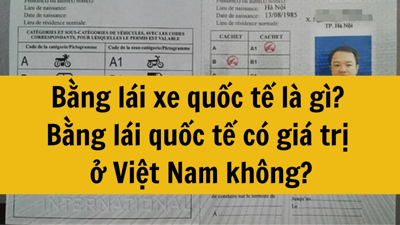 Bằng l&aacute;i xe quốc tế l&agrave; g&igrave;? Bằng l&aacute;i quốc tế c&oacute; gi&aacute; trị ở Việt Nam kh&ocirc;ng?