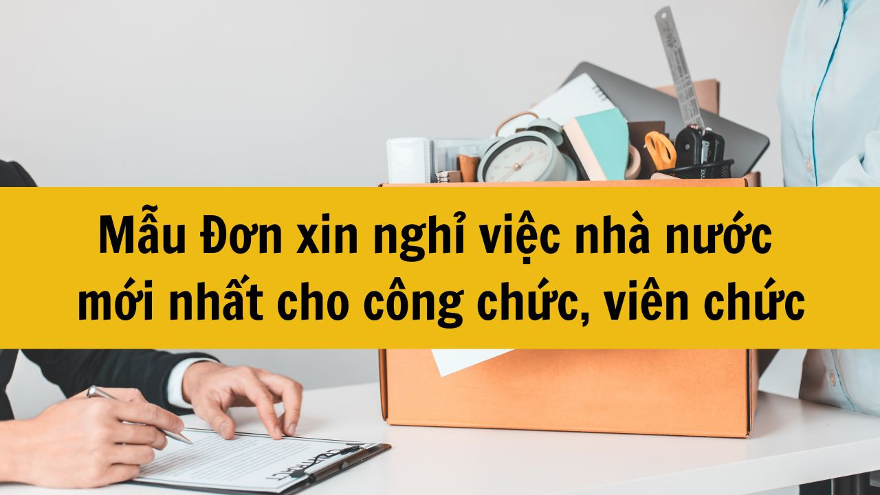 Mẫu Đơn xin nghỉ việc nh&agrave; nước mới nhất 2025 cho c&ocirc;ng chức, vi&ecirc;n chức