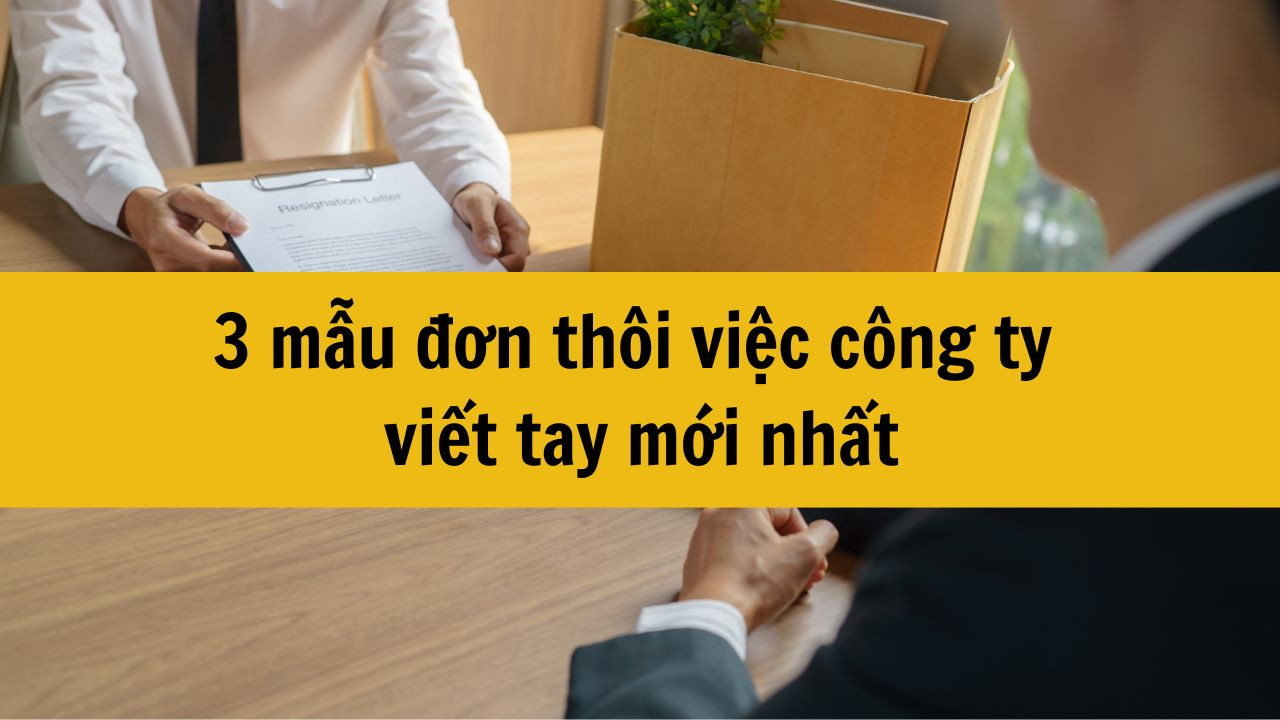 3 mẫu đơn th&ocirc;i việc c&ocirc;ng ty viết tay mới nhất 2025