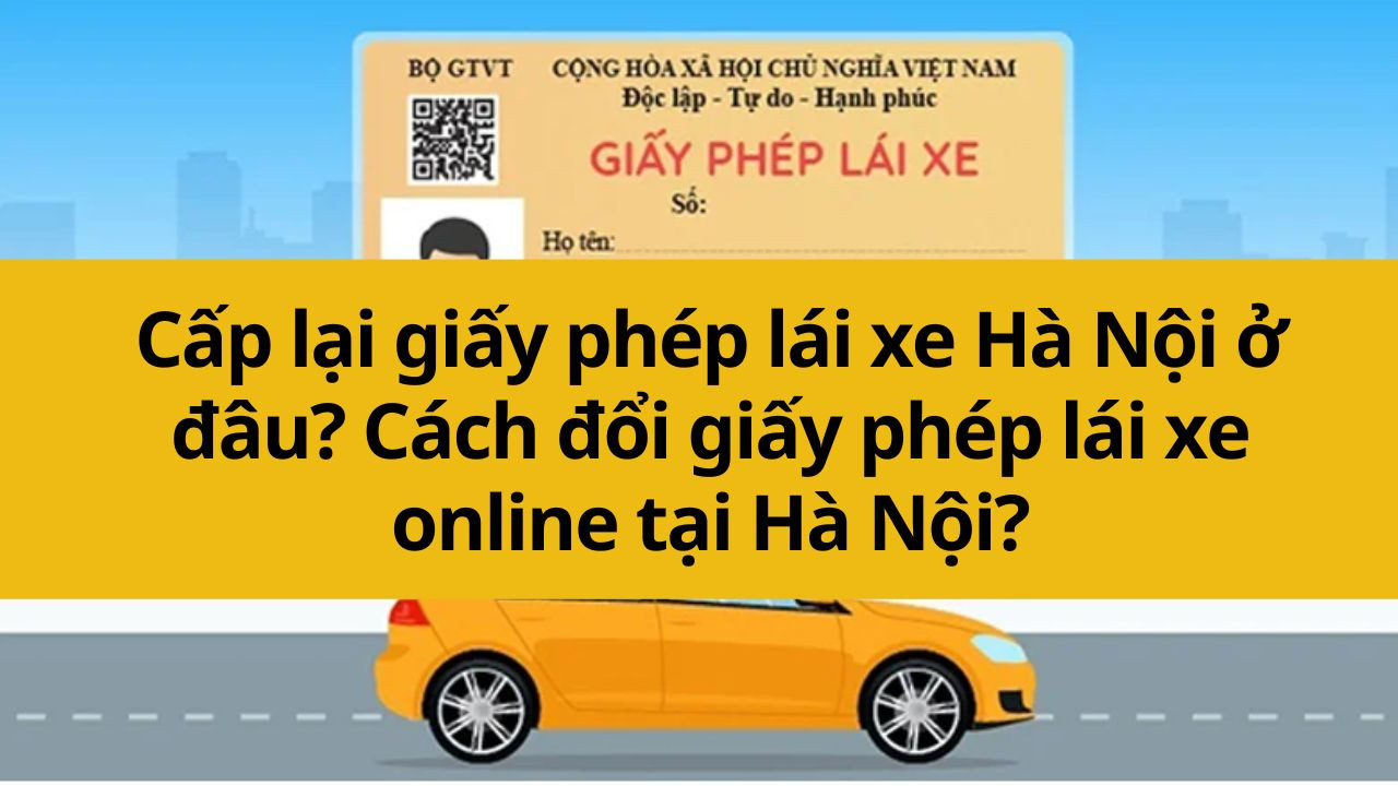 Cấp lại giấy phép lái xe Hà Nội 2025 ở đâu? Cách đổi giấy phép lái xe online tại Hà Nội?