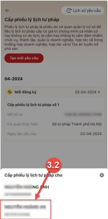Làm lý lịch tư pháp online nhanh chóng trên VNeID