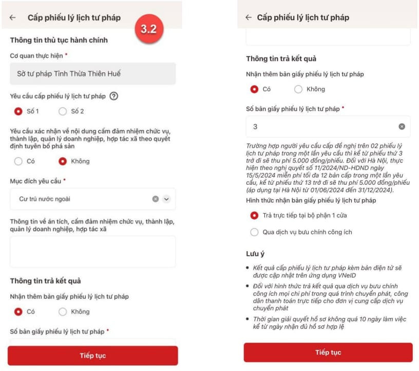Làm lý lịch tư pháp online nhanh chóng trên VNeID