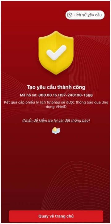 Làm lý lịch tư pháp online nhanh chóng trên VNeID