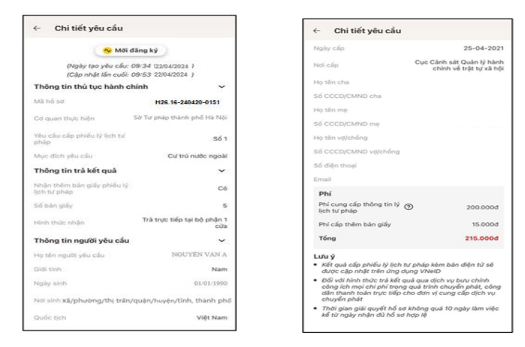 Cách tra cứu lý lịch tư pháp qua app VNeID