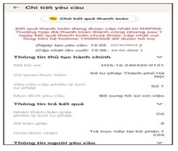 Cách tra cứu lý lịch tư pháp qua app VNeID