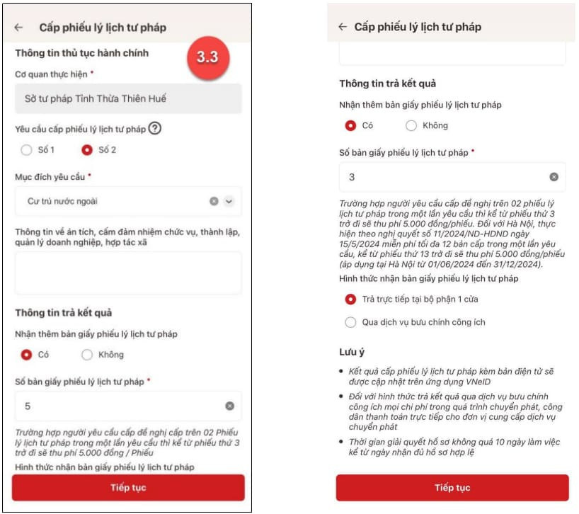 Làm lý lịch tư pháp online nhanh chóng trên VNeID