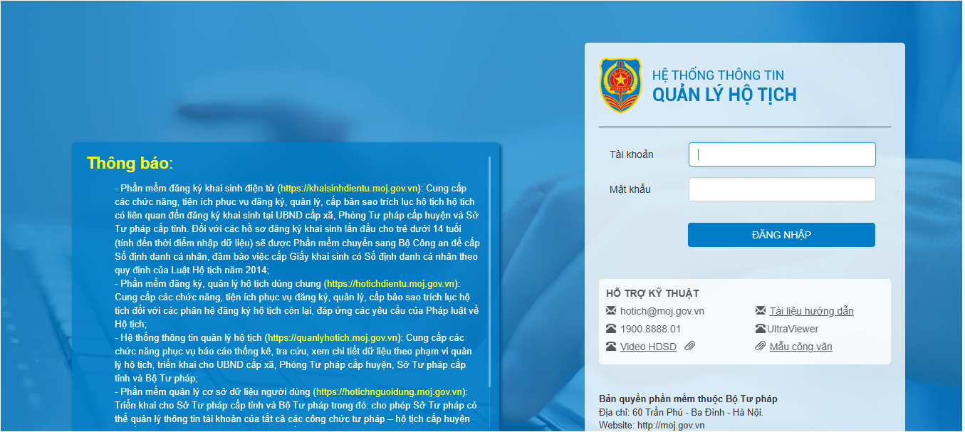 Tra cứu tình trạng hôn nhân online bằng phần mềm Quản lý hộ tịch