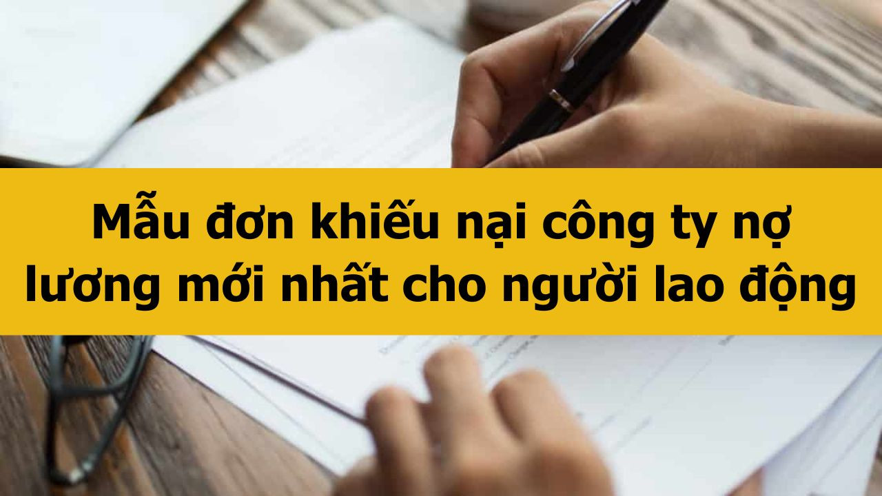 Mẫu đơn khiếu nại c&ocirc;ng ty nợ lương mới nhất 2025 cho người lao động