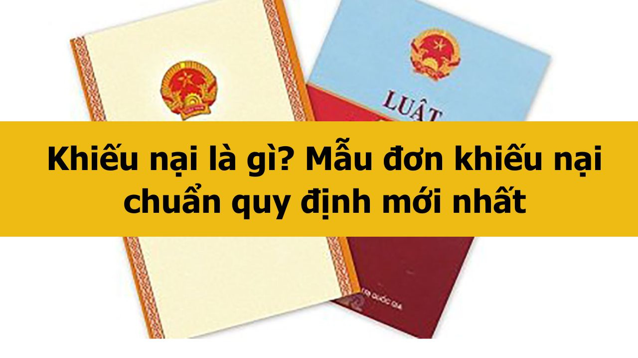 Khiếu nại l&agrave; g&igrave;? Mẫu đơn khiếu nại chuẩn quy định mới nhất 2025