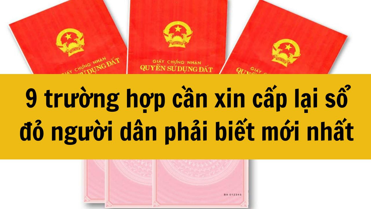 9 trường hợp cần xin cấp lại sổ đỏ người d&acirc;n phải biết mới nhất 2025