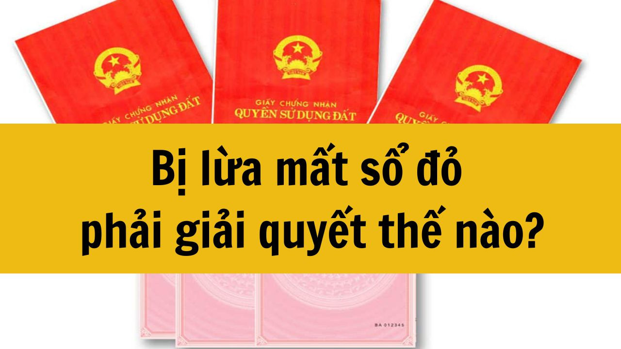 Bị lừa mất sổ đỏ phải giải quyết thế n&agrave;o?