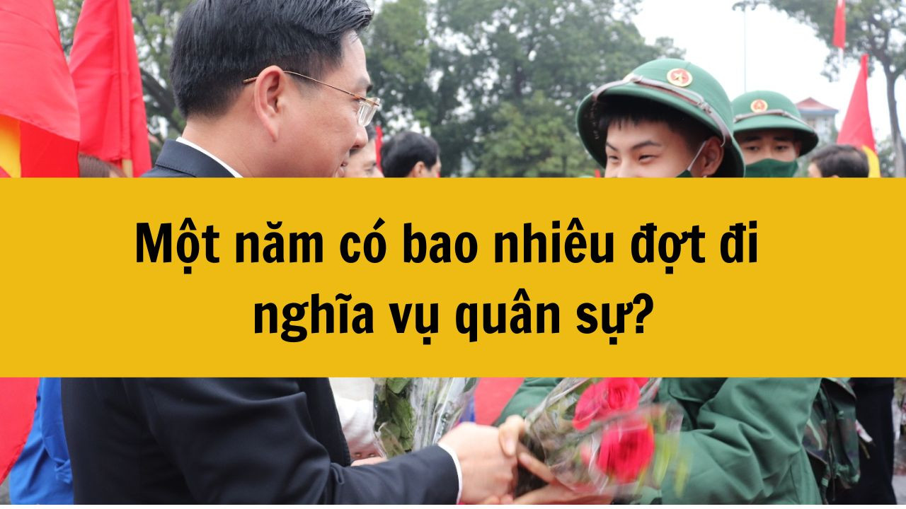 Năm 2025 có bao nhiêu đợt đi nghĩa vụ quân sự?