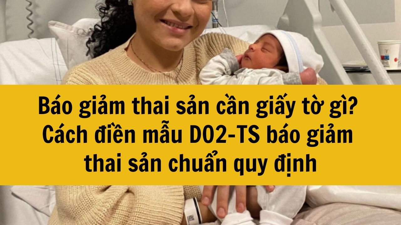 Báo giảm thai sản cần giấy tờ gì? Cách điền mẫu D02-TS báo giảm thai sản chuẩn quy định