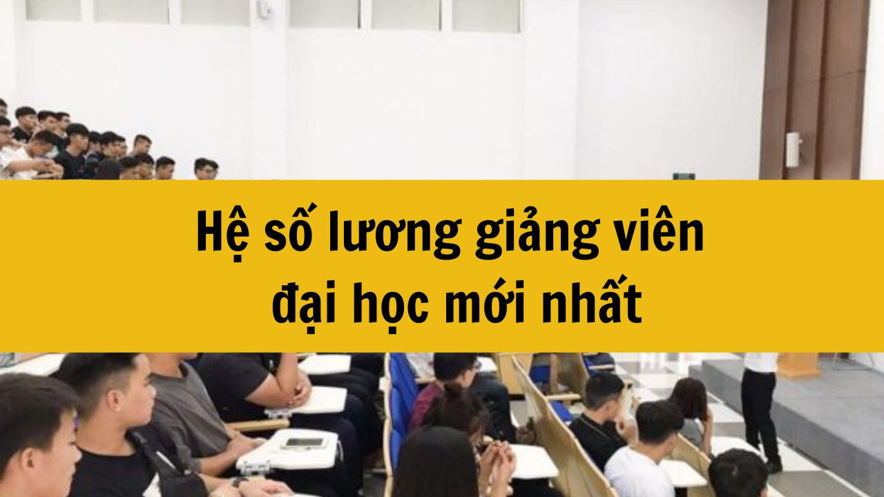 Hệ số lương giảng viên đại học mới nhất 2025