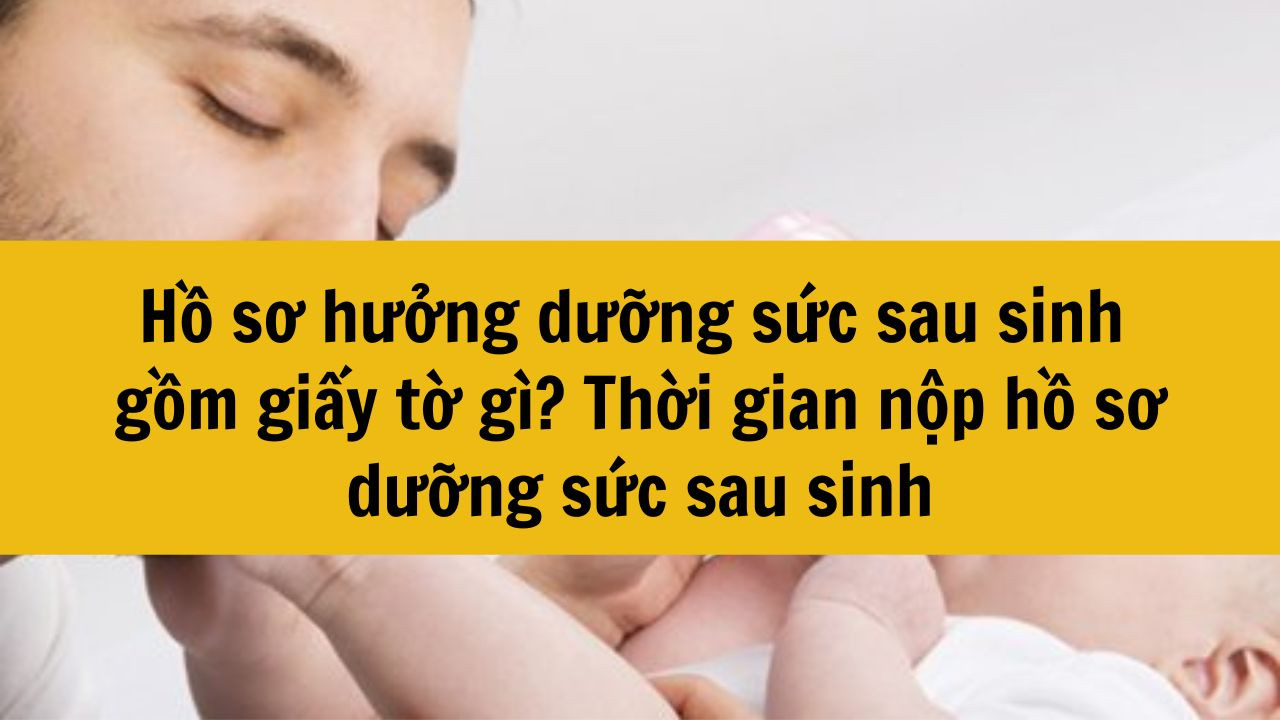 Hồ sơ hưởng dưỡng sức sau sinh gồm giấy tờ gì? Thời gian nộp hồ sơ dưỡng sức sau sinh