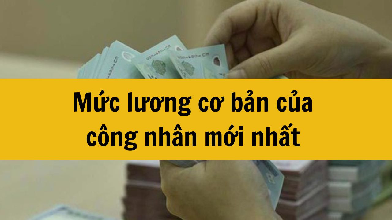 Mức lương cơ bản của công nhân mới nhất 2025