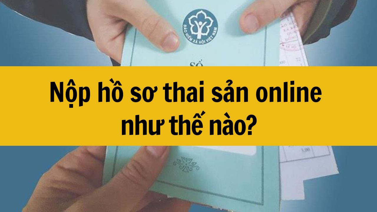 Nộp hồ sơ thai sản online như thế nào?