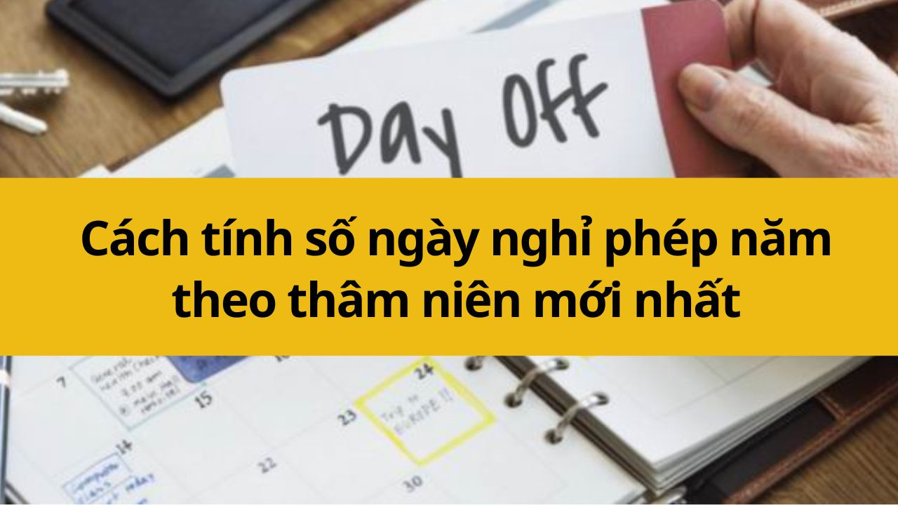 C&aacute;ch t&iacute;nh số ng&agrave;y nghỉ ph&eacute;p năm theo th&acirc;m ni&ecirc;n?