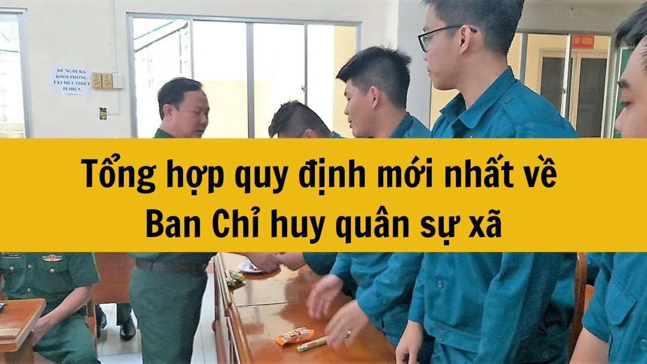 Tổng hợp quy định mới nhất 2025 về Ban Chỉ huy quân sự xã