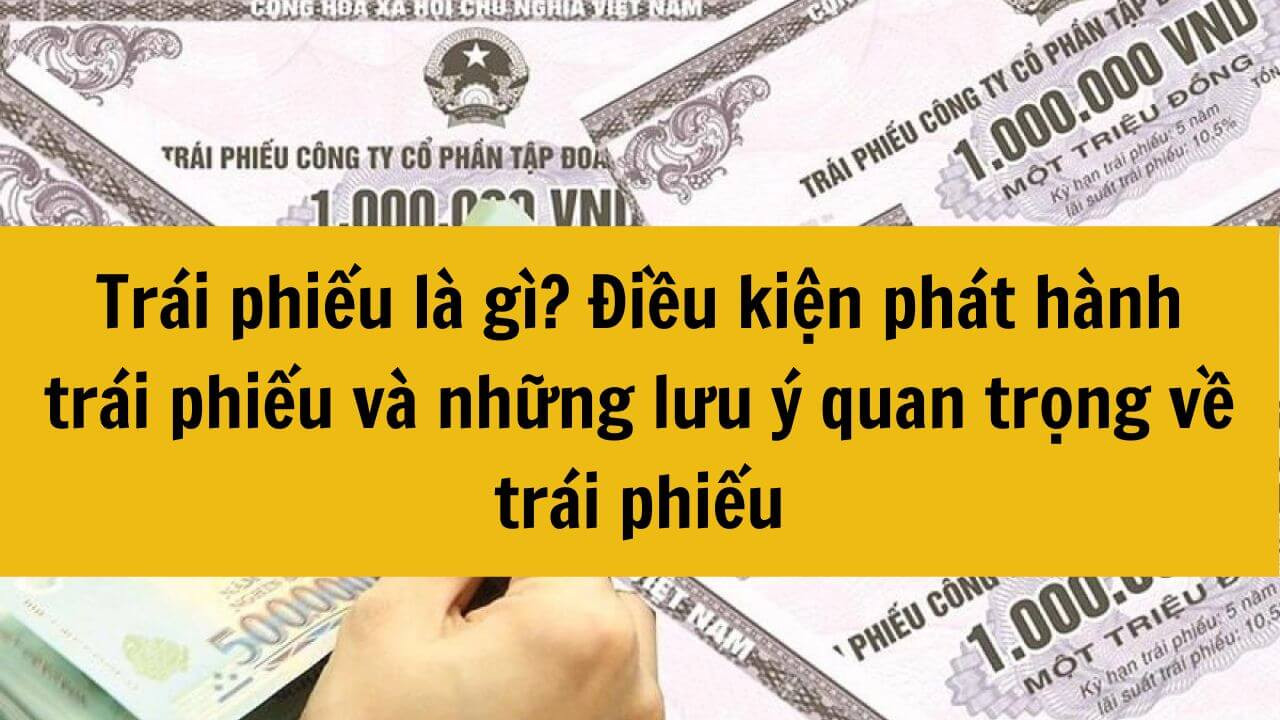 Trái phiếu là gì? Điều kiện phát hành trái phiếu năm 2024 và những lưu ý quan trọng về trái phiếu