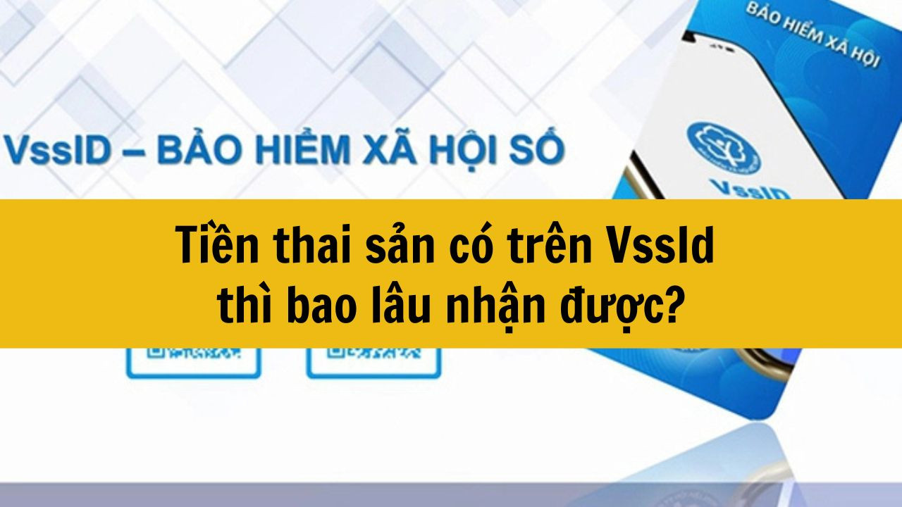 Tiền thai sản có trên VssId thì bao lâu nhận được?