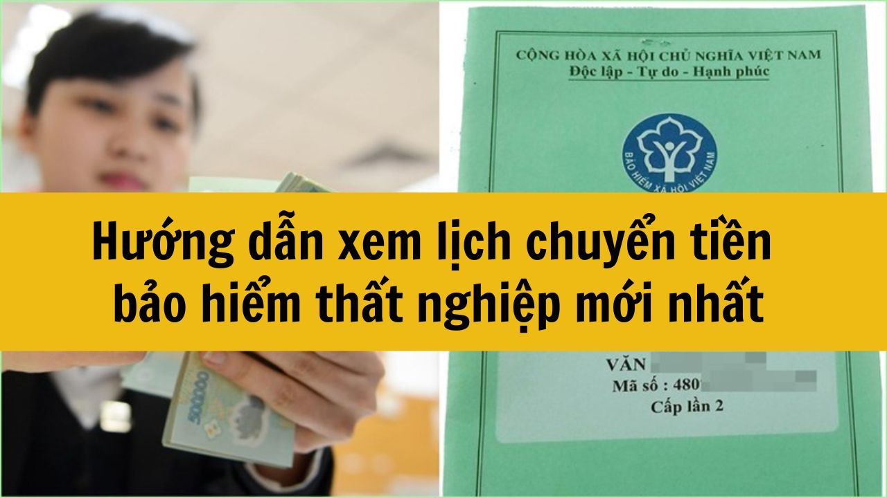 Hướng dẫn xem lịch chuyển tiền  bảo hiểm thất nghiệp mới nhất