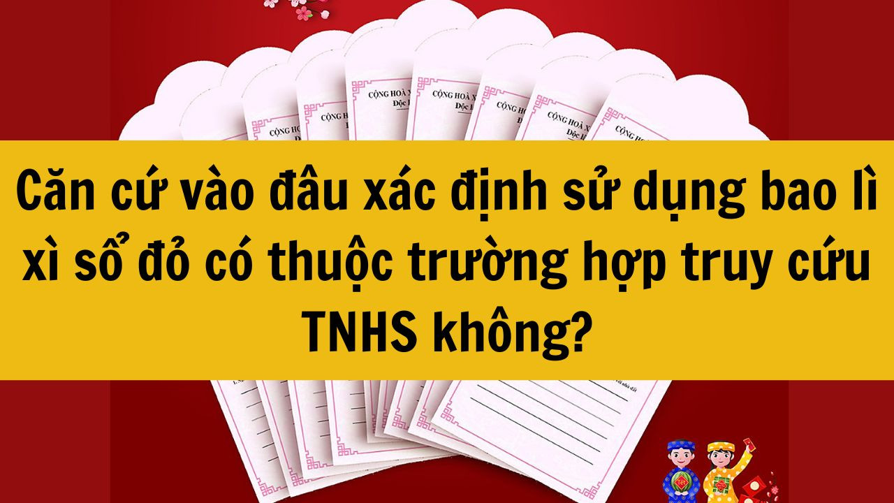 Căn cứ v&agrave;o đ&acirc;u x&aacute;c định sử dụng bao l&igrave; x&igrave; sổ đỏ c&oacute; thuộc trường hợp truy cứu TNHS kh&ocirc;ng?