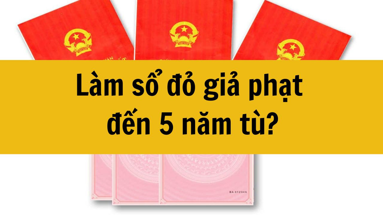 L&agrave;m sổ đỏ giả phạt đến 5 năm t&ugrave; mới nhất 2025?