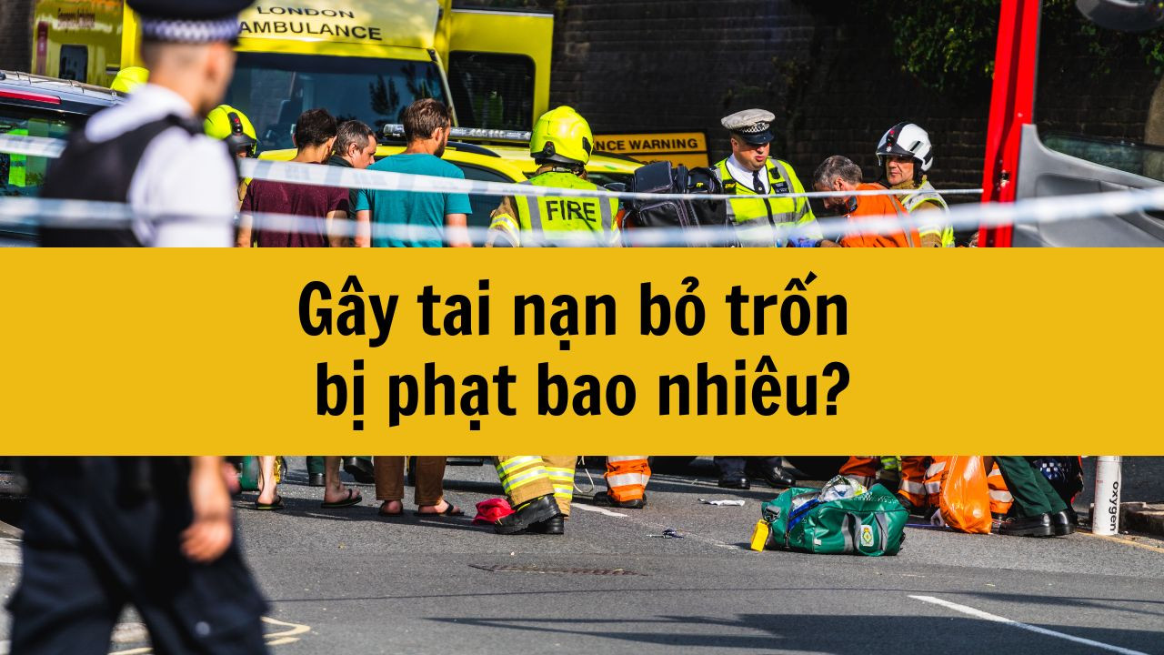 G&acirc;y tai nạn bỏ trốn bị phạt bao nhi&ecirc;u?