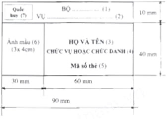 Mẫu thẻ cán bộ công chức viên chức mới nhất 2025 chuẩn quy định