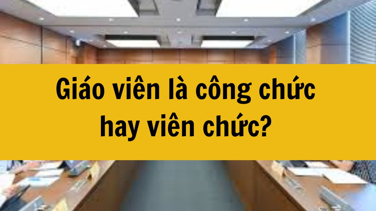 Gi&aacute;o vi&ecirc;n l&agrave; c&ocirc;ng chức hay vi&ecirc;n chức mới nhất 2025? 