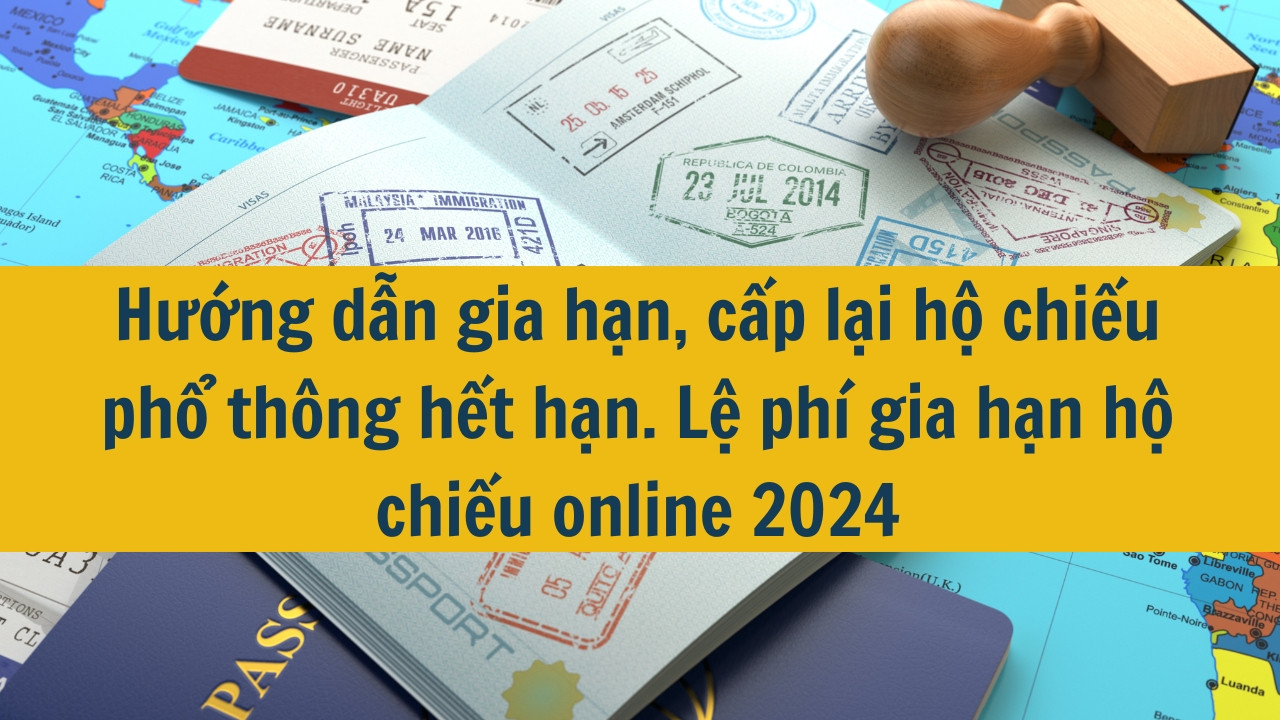 Hướng dẫn gia hạn, cấp lại hộ chiếu phổ thông hết hạn. Lệ phí gia hạn hộ chiếu online 2024